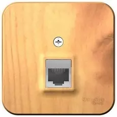 Розетка Schneider Electric BLNIA011005 ТЛФ RJ11 изолир. пластина Ясень наруж