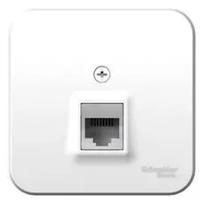 Розетка Schneider Electric BLNIA045001 компьютерная RJ45, кат.5E, изолир. пластина (белый) наруж