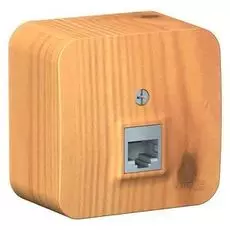 Розетка Schneider Electric BLNIA045005 компьютерная RJ45, кат.5E, изолир. пластина Ясень наруж