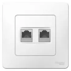 Розетка Schneider Electric BLNIS045451 2-ая компьютерная RJ45 (белый) внутр