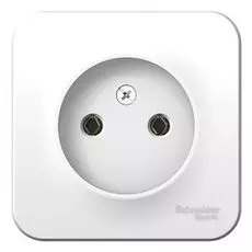 Розетка Schneider Electric BLNRA000101 б/з без шторок, 16А, 250В (белый) наруж