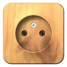 Розетка Systeme Electric BLNRA000105 б/з без шторок, 16А, 250В Ясень наруж