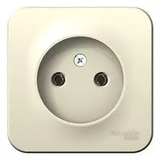 Розетка Schneider Electric BLNRA000112 б/з без шторок 16А, 250В, изолир. пластина Молочная наруж