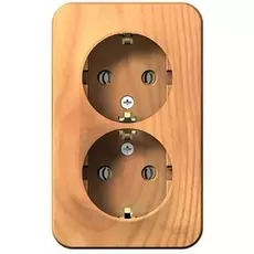 Розетка Schneider Electric BLNRA010205 2-ая с/з без шторок, 16А, 250В Ясень наруж