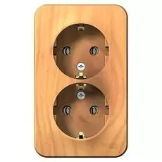 Розетка Schneider Electric BLNRA010215 2-ая с/з без шторок 16А, 250В, изолир. пластина Ясень наруж