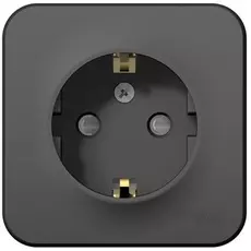 Розетка Schneider Electric BLNRA011106 с/з со шторками, 16А, 250В Антрацит наруж