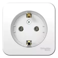 Розетка Schneider Electric BLNRA110111 с/з без шторок, (тонкая) 16А, 250В, изолир. пластина (белый) наруж