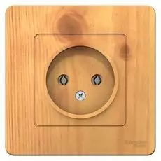 Розетка Schneider Electric BLNRS000015 б/з без шторок 16А, 250В Ясень внутр