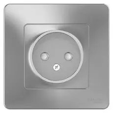 Розетка Schneider Electric BLNRS000113 б/з со шторками, 16А, 250В Алюминий внутр