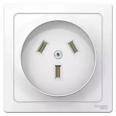 Розетка Schneider Electric BLNSR003231 силовая 2Р+N, 32А, 250В (белый) внутр