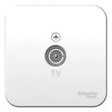 Розетка Schneider Electric BLNTA000011 TV, изолир. Пластина (белый) наруж