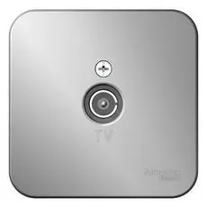 Розетка Schneider Electric BLNTA000013 TV, изолир. пластина Алюминий наруж