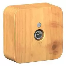 Розетка Schneider Electric BLNTA000015 TV, изолир. пластина Ясень наруж