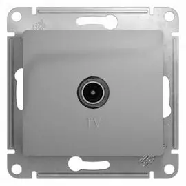 Розетка Schneider Electric GSL000393 Glossa TV, механизм алюминий