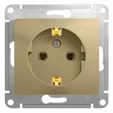 Розетка Schneider Electric GSL000443 Glossa Титан с заземлением