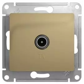 Розетка Schneider Electric GSL000493 Glossa TV, механизм титан