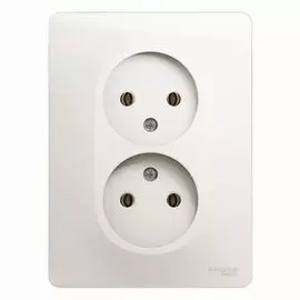 Розетка Schneider Electric GSL000620 2-ая б/з, 16А (в сборе) перламутр
