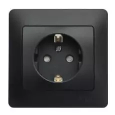 Розетка Schneider Electric GSL000742 с заземлением, IP20, с рамкой в сборе