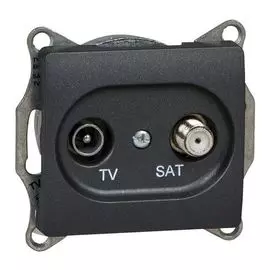 Розетка Systeme Electric GSL000797 TV-SAT оконечная 1DB антрацит