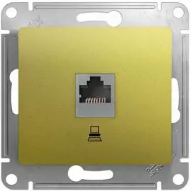 Розетка Schneider Electric GSL001081K Glossa фисташковая компьютерная RJ45 кат.5E