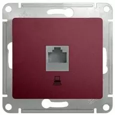 Розетка Systeme Electric GSL001181K Glossa компьютерная RJ45 кат.5E (баклажановый)