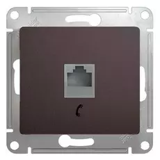 Розетка Systeme Electric GSL001381T GLOSSA телефонная RJ11 (графит)