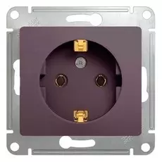 Розетка Systeme Electric GSL001443 GLOSSA с заземлением (сиреневый туман)