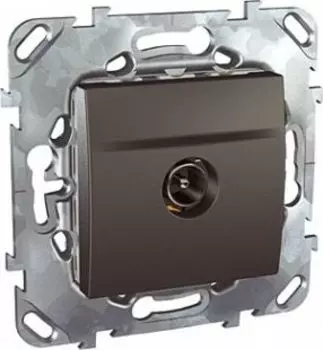 Розетка Schneider Electric MGU5.462.12ZD Unica Top Графит TV одиночная