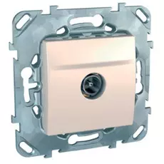 Розетка Schneider Electric MGU5.462.25ZD Unica беж tv одиночная
