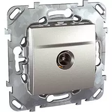 Розетка Schneider Electric MGU5.462.30ZD Unica Top алюм tv одиночная