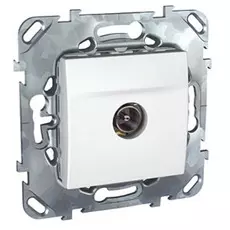 Розетка Schneider Electric MGU5.463.18ZD Unica бел tv проходная