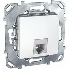 Розетка Schneider Electric MGU5.492.18ZD Unica бел телефонная 1хrj11 (4 конт)