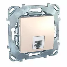 Розетка Schneider Electric MGU5.492.25ZD Unica беж телефонная 1хrj11 (4 конт)