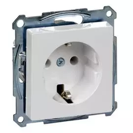 Розетка Schneider Electric MTN2301-0325 с/з безвинт. зажим бел актив