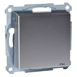 Розетка Schneider Electric MTN2314-0460 с/з с защитными шторками с крышкой,с упл.кольц,IP44,безвинт. Зажим алюминий