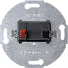 Розетка Schneider Electric MTN466914 Merten (механизм) аудио 1-ая для громкоговорителя, пружинные клеммы, IP20 (антрацит)