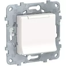 Розетка Schneider Electric NU503718TA UnicaNew, белый, с/з со шторками, с крышкой, 16А, 250В, IP40