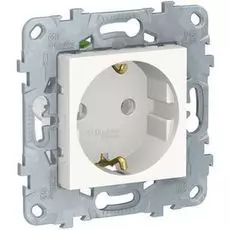 Розетка Schneider Electric NU505618 UnicaNew, белый, с/з без шторок, с быстрозажимными клеммами, 16А, 250В