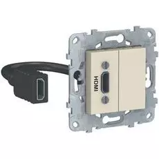Розетка Schneider Electric NU543044 UnicaNew, беж, HDMI