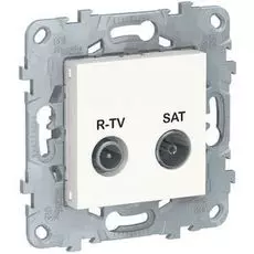 Розетка Schneider Electric NU545418 UnicaNew, белый, R-TV/ SAT, одиночная