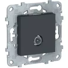 Розетка Schneider Electric NU546254 UnicaNew, антрацит, TV, одиночная