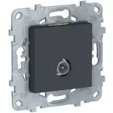 Розетка Schneider Electric NU546354 UnicaNew, антрацит, TV, проходная