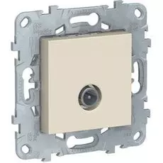 Розетка Schneider Electric NU546444 UnicaNew, беж, TV, оконечная