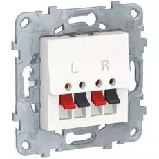 Розетка Schneider Electric NU548618 UnicaNew, белый, аудио