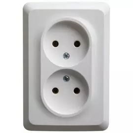 Розетка Schneider Electric PC16-105B 2-ая б/з без шторок 16А 250B белый