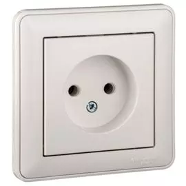 Розетка Schneider Electric RS16-153-18 б/з без шторок, 16А (в сборе) бел
