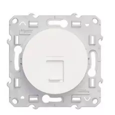 Розетка Schneider Electric S52R475 Odace Белый компьютерная RJ45 6 UTP infr ( кратно 5 шт)