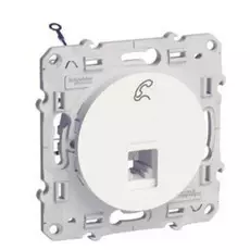 Розетка Schneider Electric S52R497 Odace Белый RJ12 6 контакт