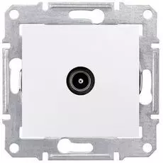 Розетка Schneider Electric SDN3201621 Sedna телевизионная оконечная 1дБ, в рамку, IP20 (белая)