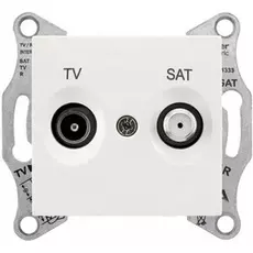 Розетка Schneider Electric SDN3401247 Sedna TV/SAT проходная, 8дБ в рамку, (бежевая)